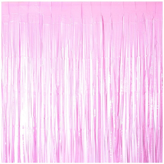 Занавес п/э Пастель розовый 1х2м