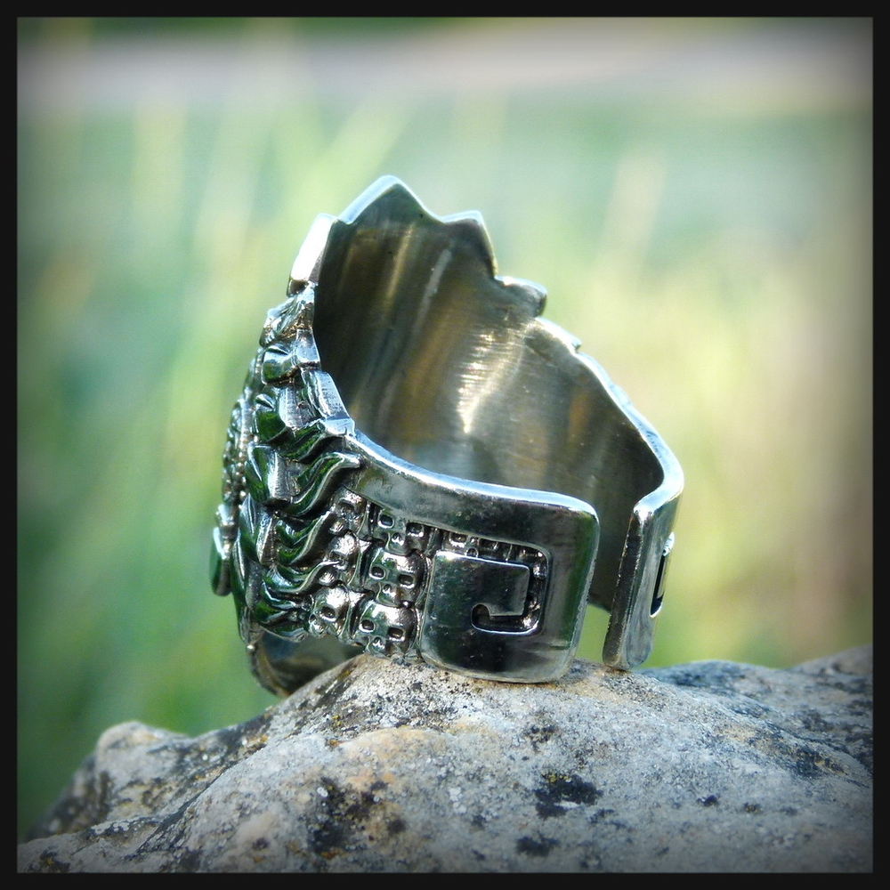 Кольцо "Жрец" мельхиор , чернение