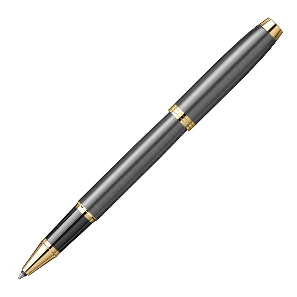 Ручка роллер Parker IM Premium Grey Core GT (2213778) F черн. черн. подар.кор.