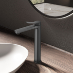 Смеситель для раковины Vincea Arco VBF-4AR02GM, вороненая сталь