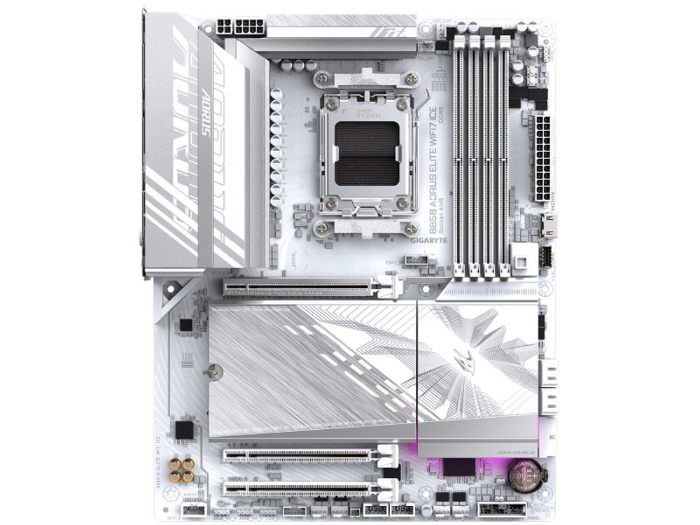 Материнская плата Gigabyte B850 Aorus Elite Wifi7 Ice, Socket AM5, AMD B850, ATX, RTL
