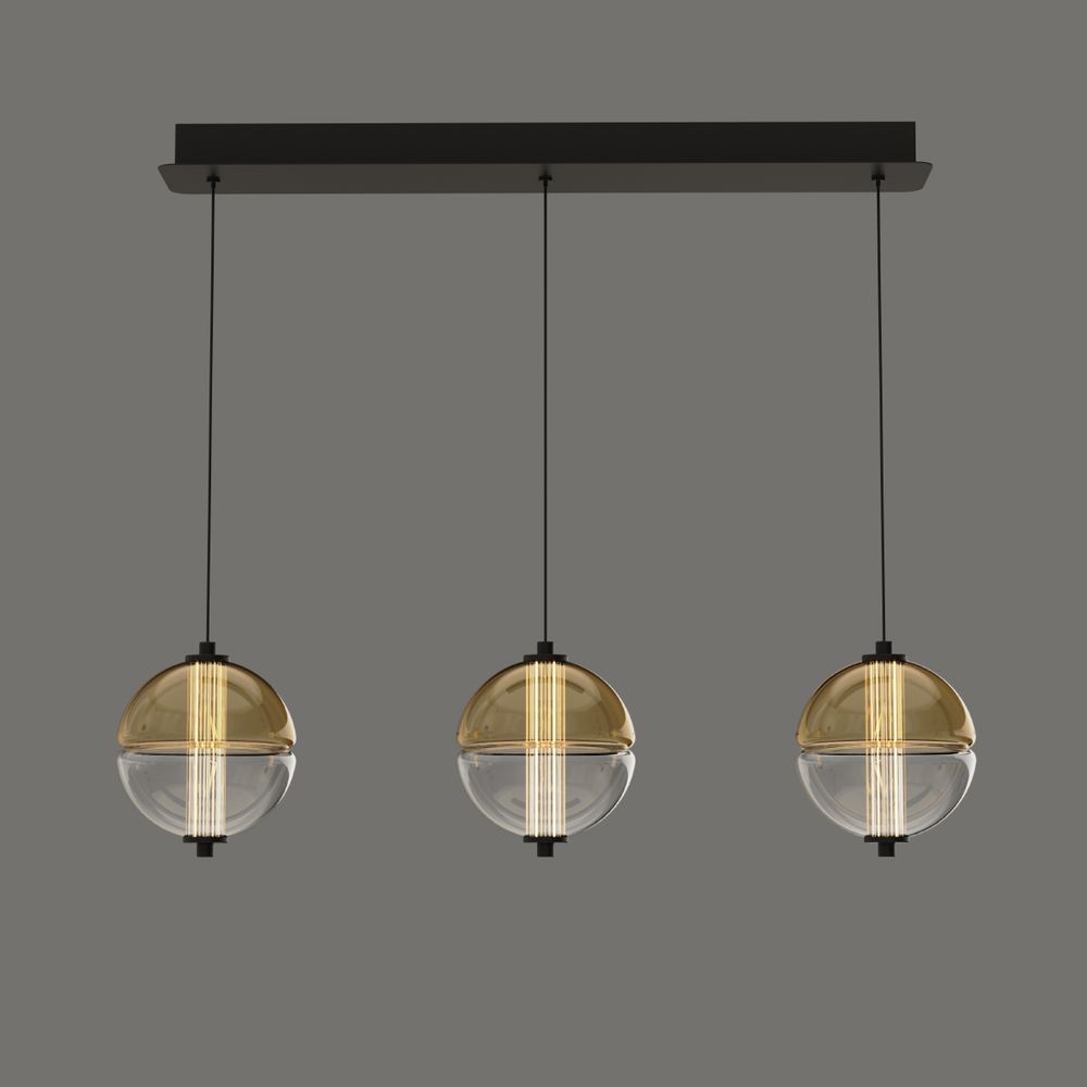 Подвесной светильник MD24022079-3B black/amber