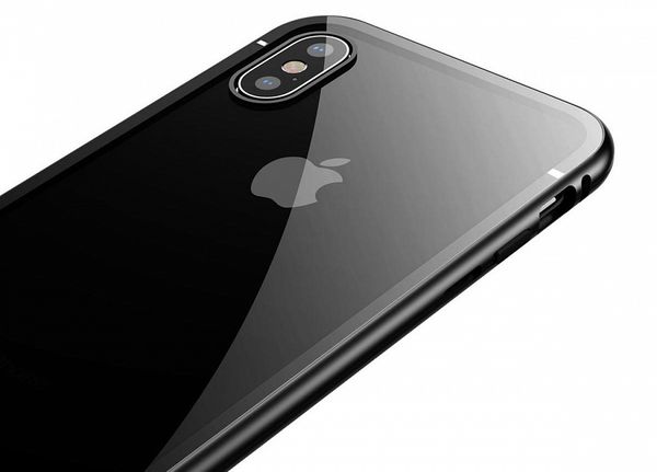 Чехол закаленное стекло с магнитной рамкой Baseus Magnetite Hardware (WIAPIPH61-CS01) для iPhone XR (6.1") Черный