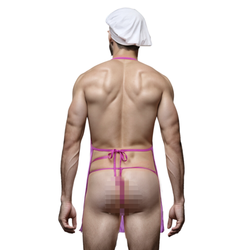 Мужской костюм "Повар" фиолетовый 3 в 1: стринги, фартук, колпак LaBlinque LB15740