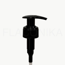 Дозатор для мыла 28 поворотный Черный рифленый Капелька