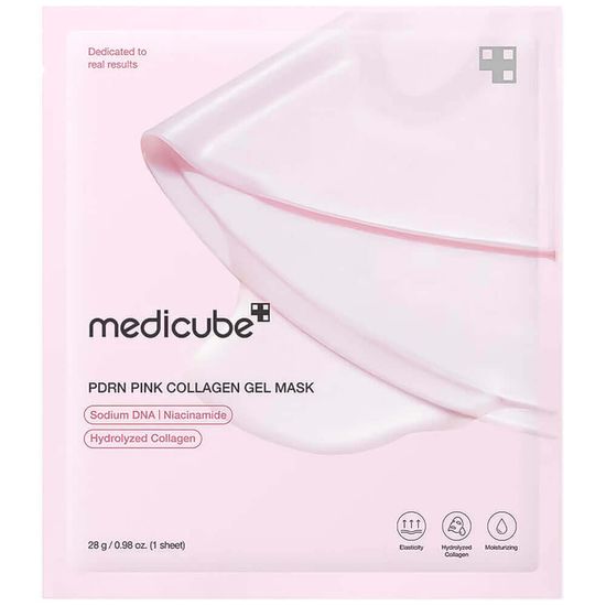 Medicub Маска гидрогелевая с коллагеном и PDRN - PDRN Pink Collagen Gel Mask
