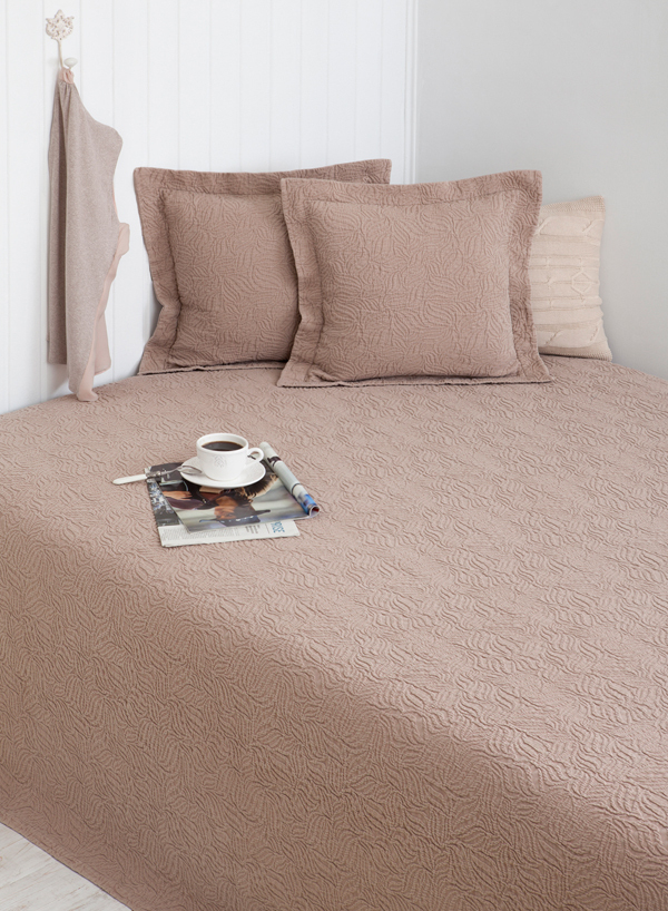 Покрывало 200х220 Luxberry Каменный цветок капучино