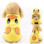 Кофта - толстовка с капюшоном для собак мелких пород «МОДНЫЙ БРО», цыплёнок, размер L (20*36*26см) Ultramarine