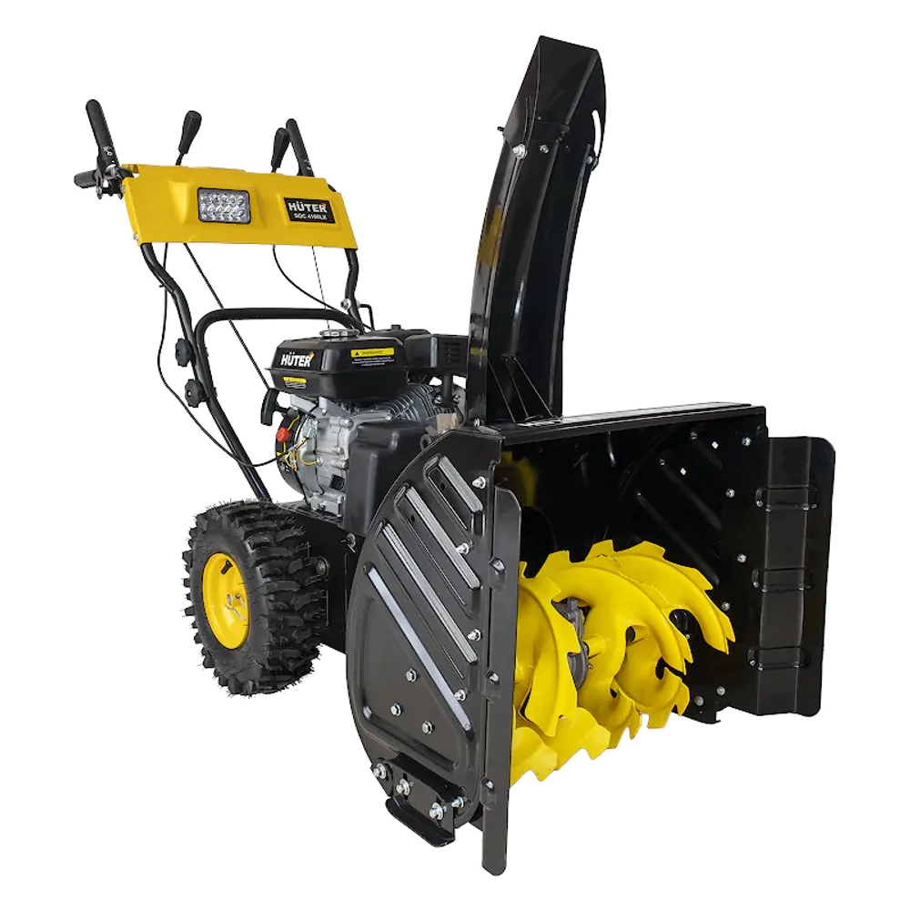 HUTER SGC 4100LX бензиновый снегоуборщик 7 л.с, ковш 68 см, выброс 15 м, 6 вперед/2 назад 70/7/26
