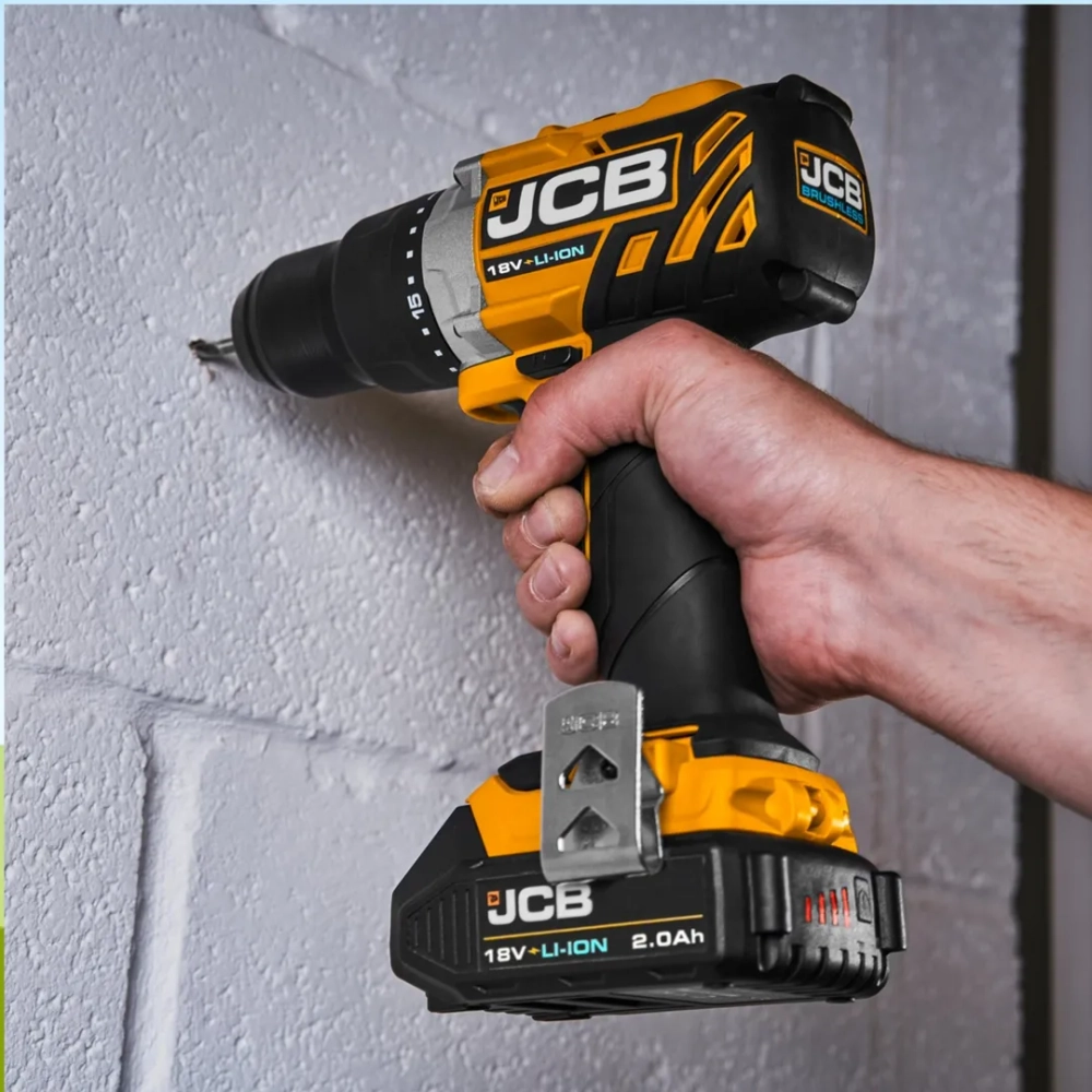 Дрель-шуруповерт аккумуляторная 18V, max 45Nm, без аккумулятора JCB JCB-18DD-B-E