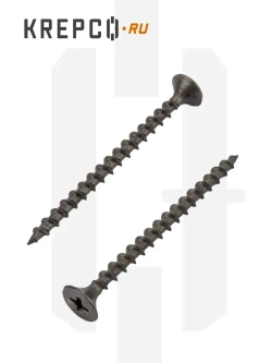 Саморезы по дереву, черные, 3.5 х 51 мм (600 штук/1.3 кг)