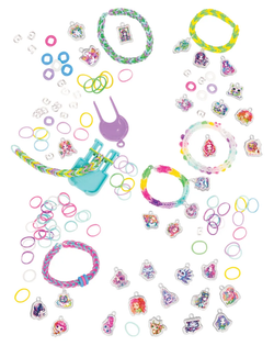 Детский игровой набор для творчества Плетение браслетов из резинок, серия Space, марка Nebulous Stars