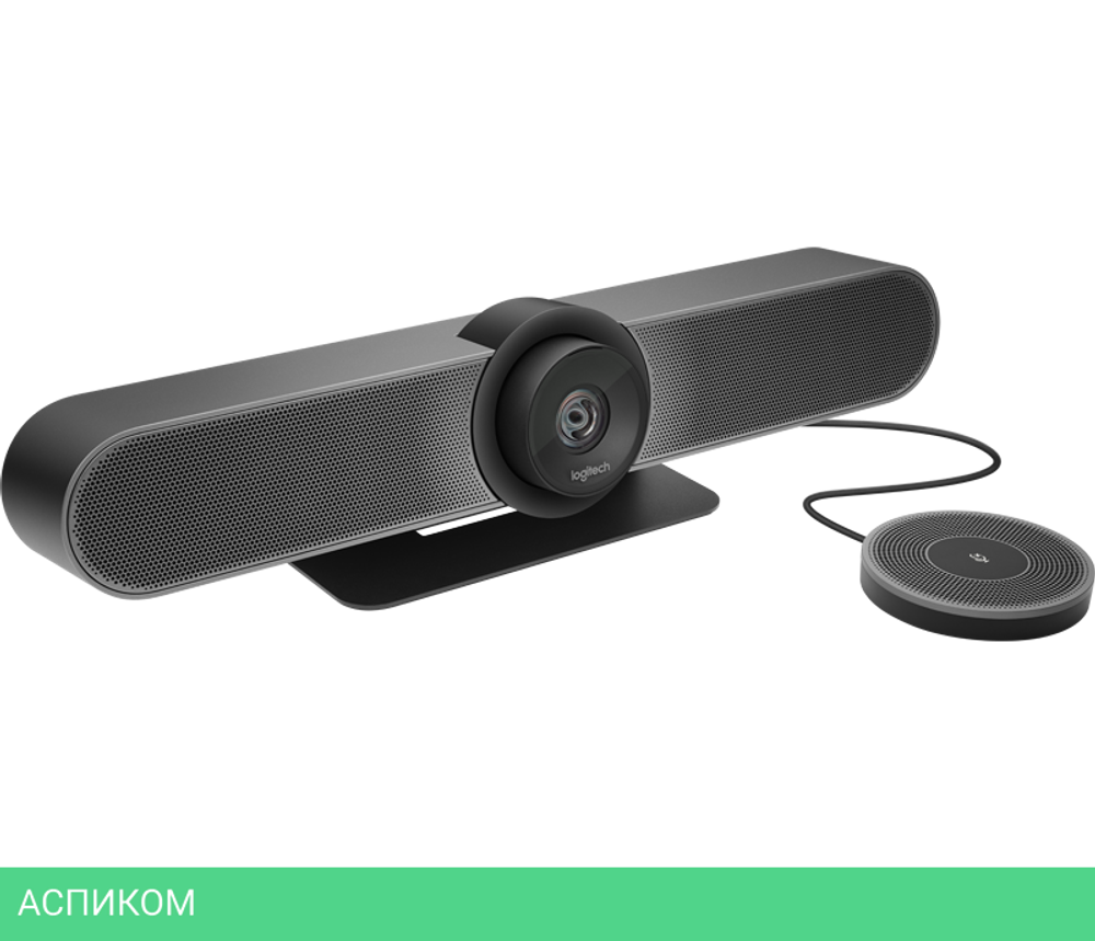 Микрофон Logitech MeetUp черный (989-000405)