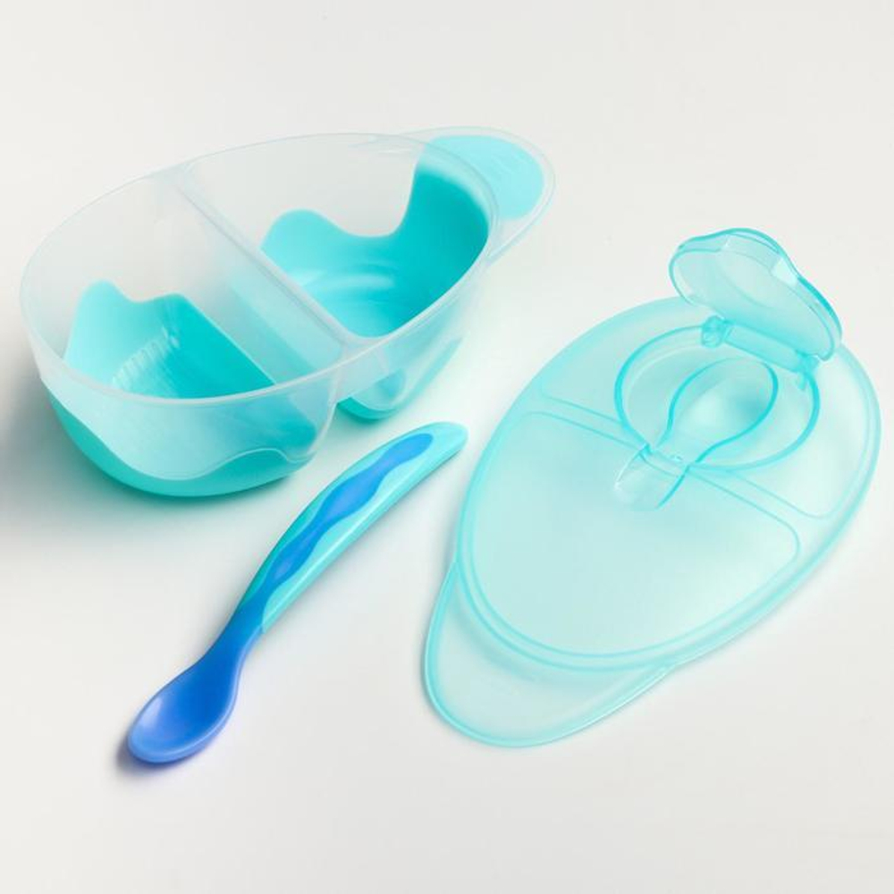 3978639 Набор детской посуды, 2 предмета: тарелка и ложка