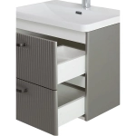 Тумба с раковиной BelBagno 60 DUE-600-2C-SO-SAT-P+BB-8076-3-60 сатин