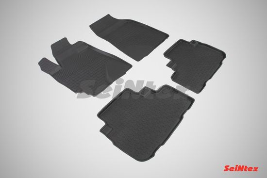 Резиновые коврики в салон Toyota Highlander II (2007-2013) "Высокий борт"