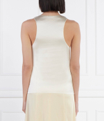 Сатиновый топ Patrizia Pepe - бежевый(2C1561 A644)