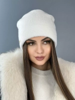 шапка зимняя пушистая из эко меха