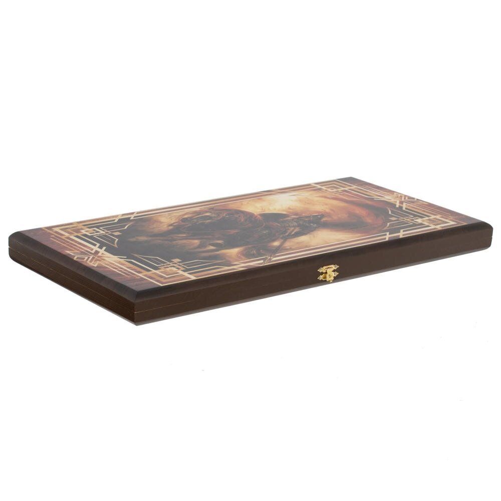 GAEM Игра настольная 2 в 1 ( шашки, нарды) "Богатырь", L50 W25 H4 см