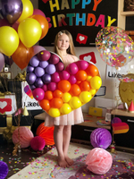 Сердце из шаров "Likee Party"