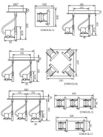 Споты потолочные двойные KANLUX SONDA EL-2J