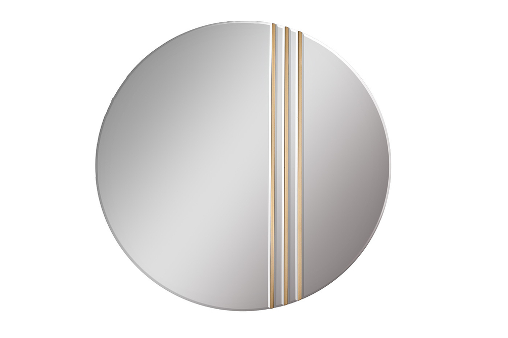 Зеркало декоративное круглое 80см Garda Decor с золотыми вставками