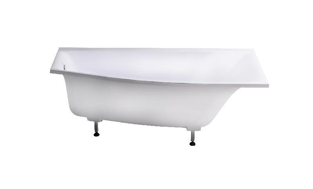 Ванна СКАТ пустая, литой мрамор, правая 1700х750х500