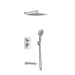 Встраиваемый смеситель для душа с изливом, троп. и ручным душем BLAUTHERM 941513RPK300