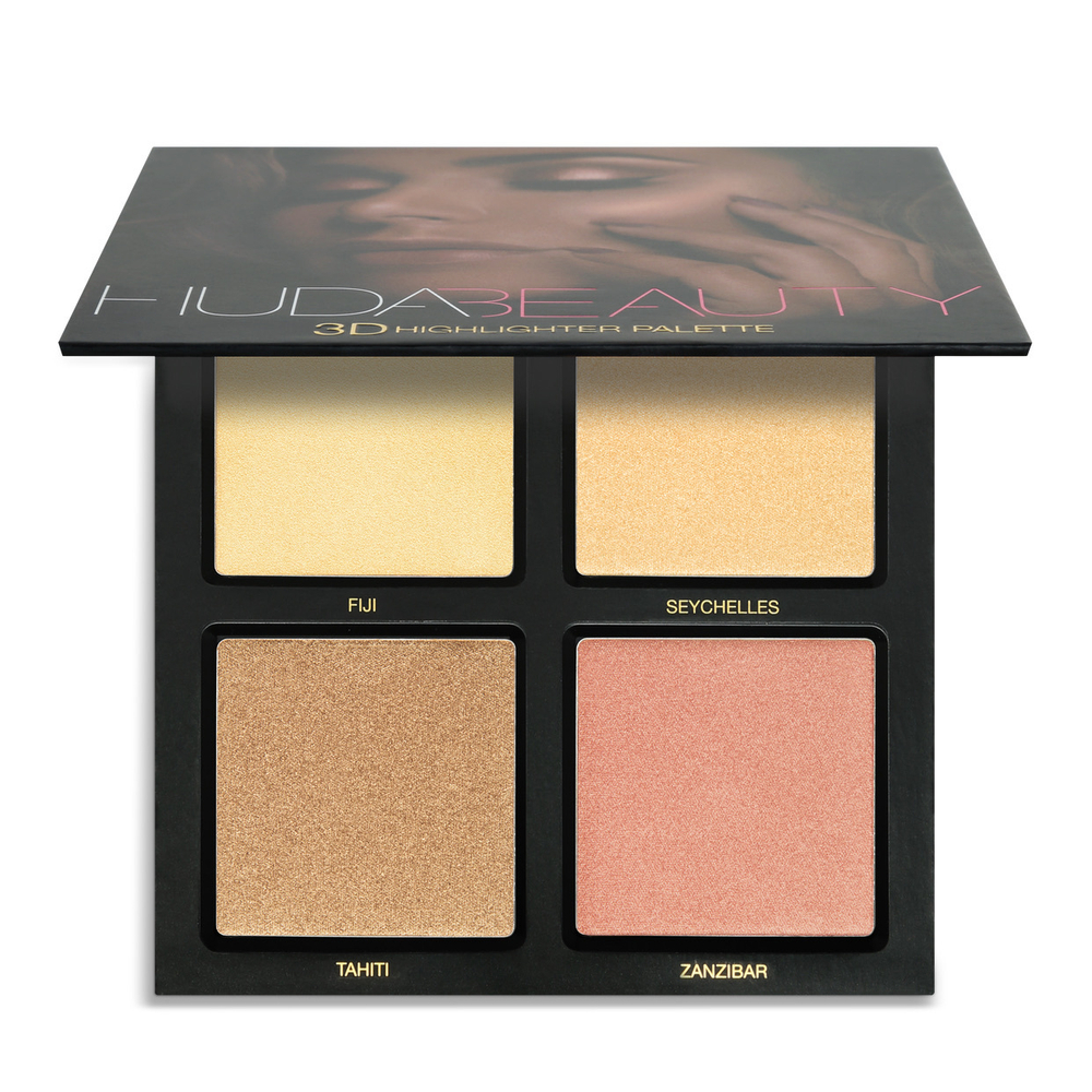 Huda 3D Highlighter Palette – Golden Sands