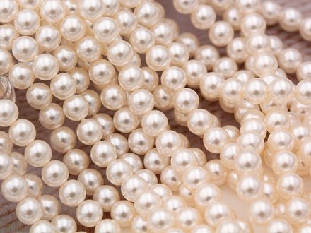 "Жемчуг круглый" 5мм, "Майорка. Имитация" (нить)