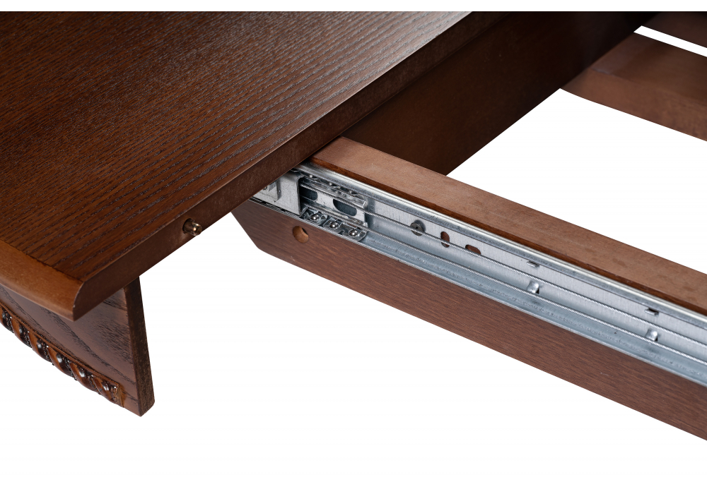 Стол деревянный Woodville Павия 100 орех с коричневой патиной