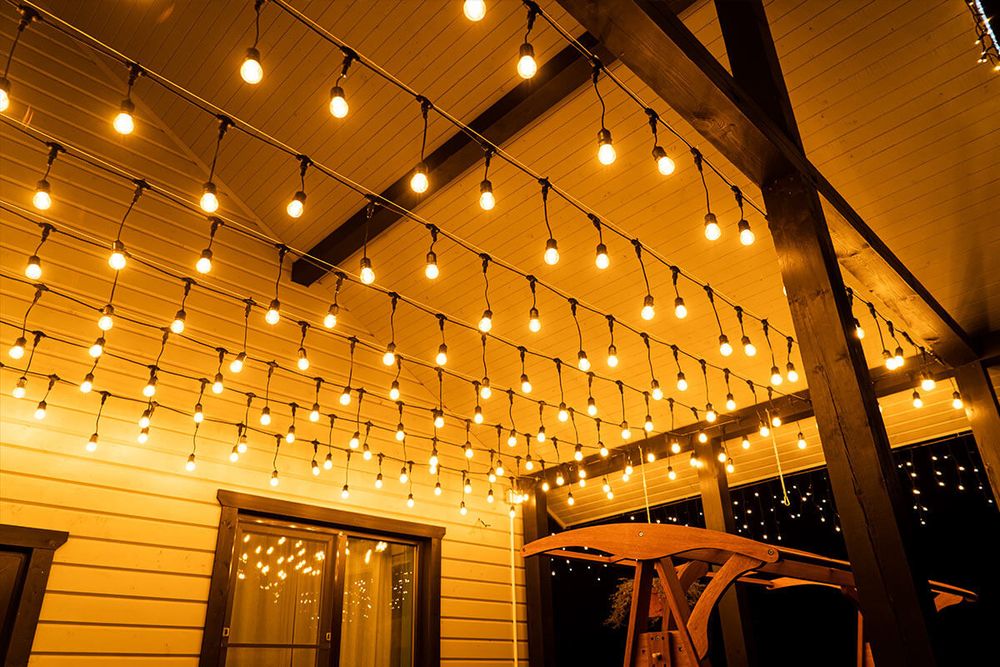 Ретро гирлянда уличная