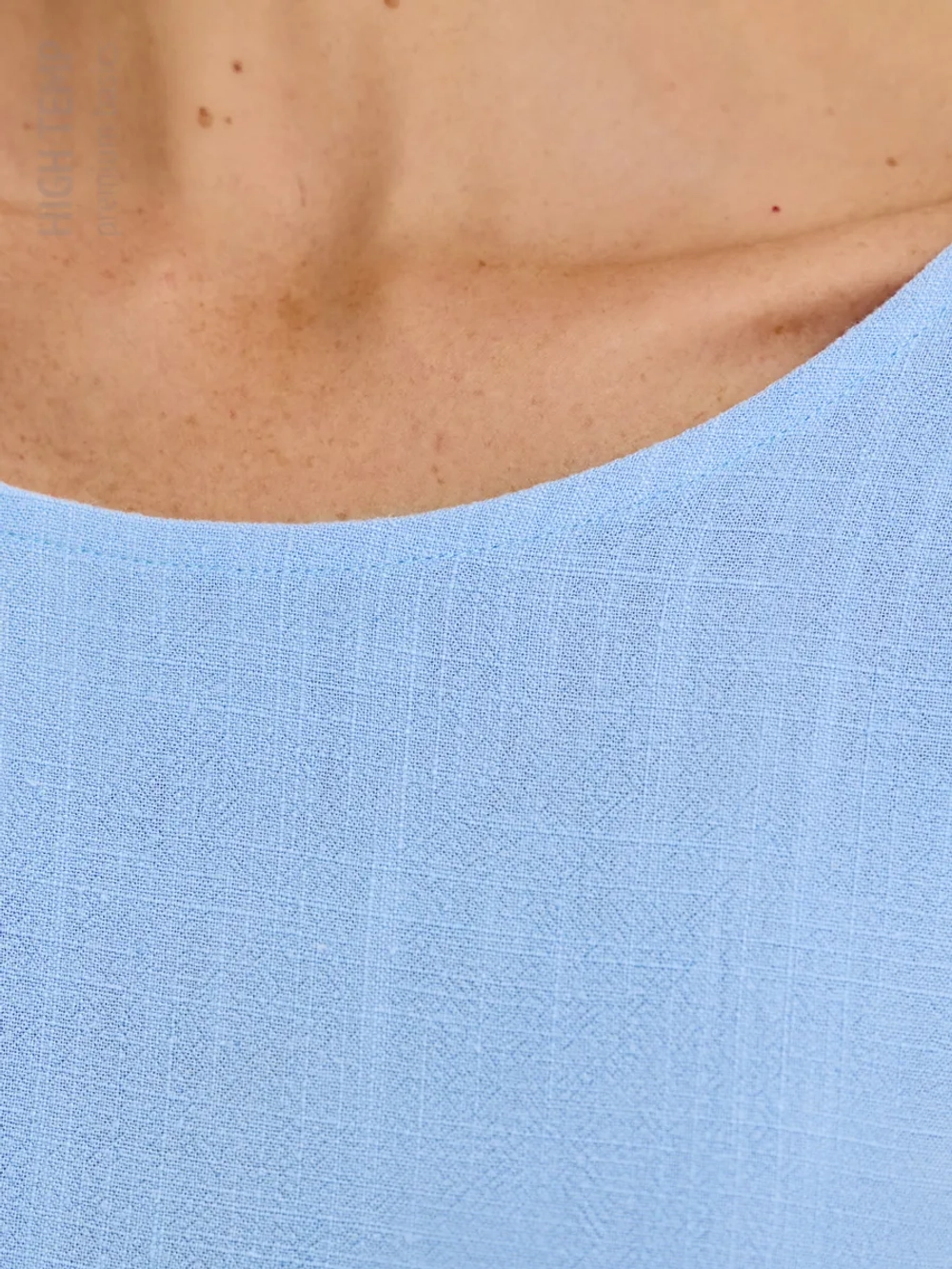 Льняной сарафан макси с карманами