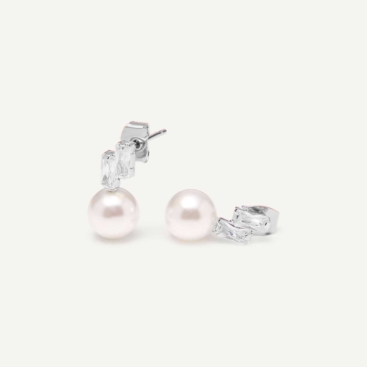 Серьги Serenity Glow Studs - Silver