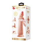 Карамельный фаллоимитатор с эффектом скользящей кожи Kable - 21 см.