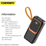 Портативный аккумулятор DENMEN DP31 30000 mAh (черный)