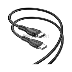 Зарядный кабель Borofone BX51, USB-C - Type-C, 3A, 60W, 1 м, черный