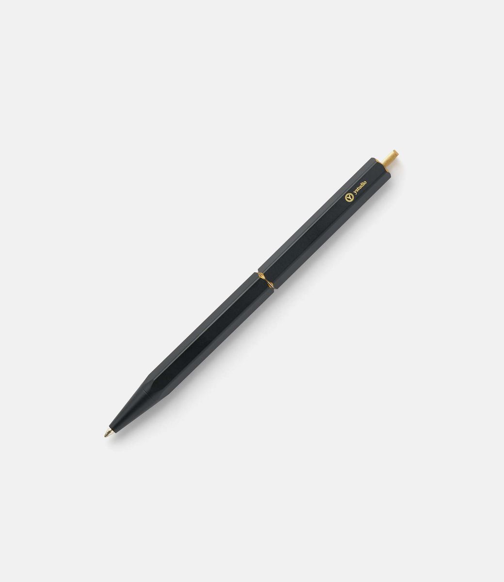 Ystudio Classic Revolve Portable Ballpoint Pen Black — портативная ручка