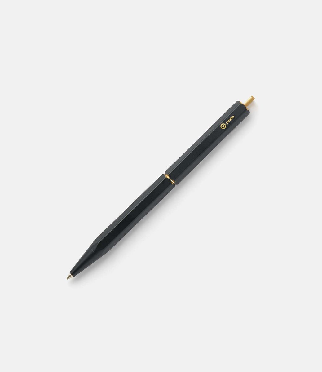 Ystudio Classic Revolve Portable Ballpoint Pen Black — портативная ручка