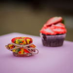 Бонбоньерка с медом на свадьбу, 35 грамм, стиль "Хохлома"