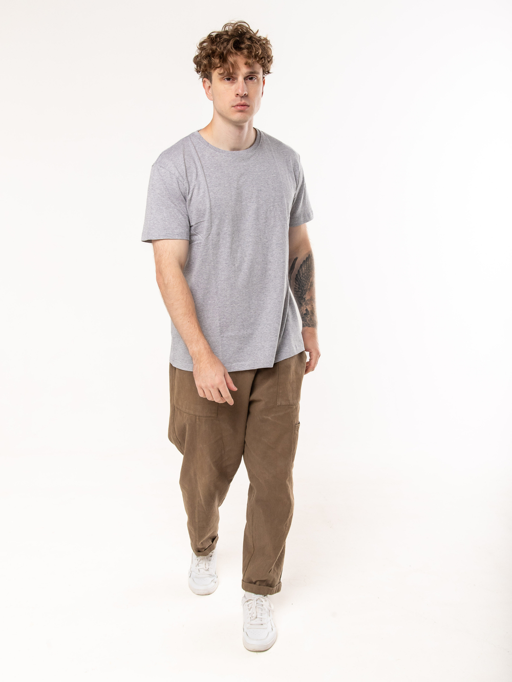 Футболка мужская 160,02 STAN, хлопок, Серый меланж