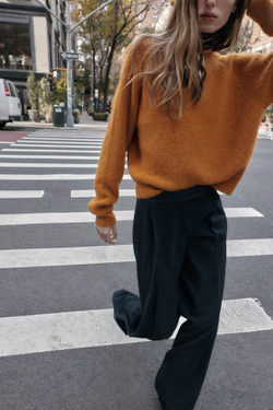 ZARA ШИРОКИЕ БРЮКИ С ВЫСОКОЙ ПОСАДКОЙ, В ПОЛОСКУ