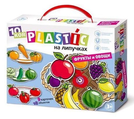 Пластик на липучках «Фрукты и овощи» PLASTIC