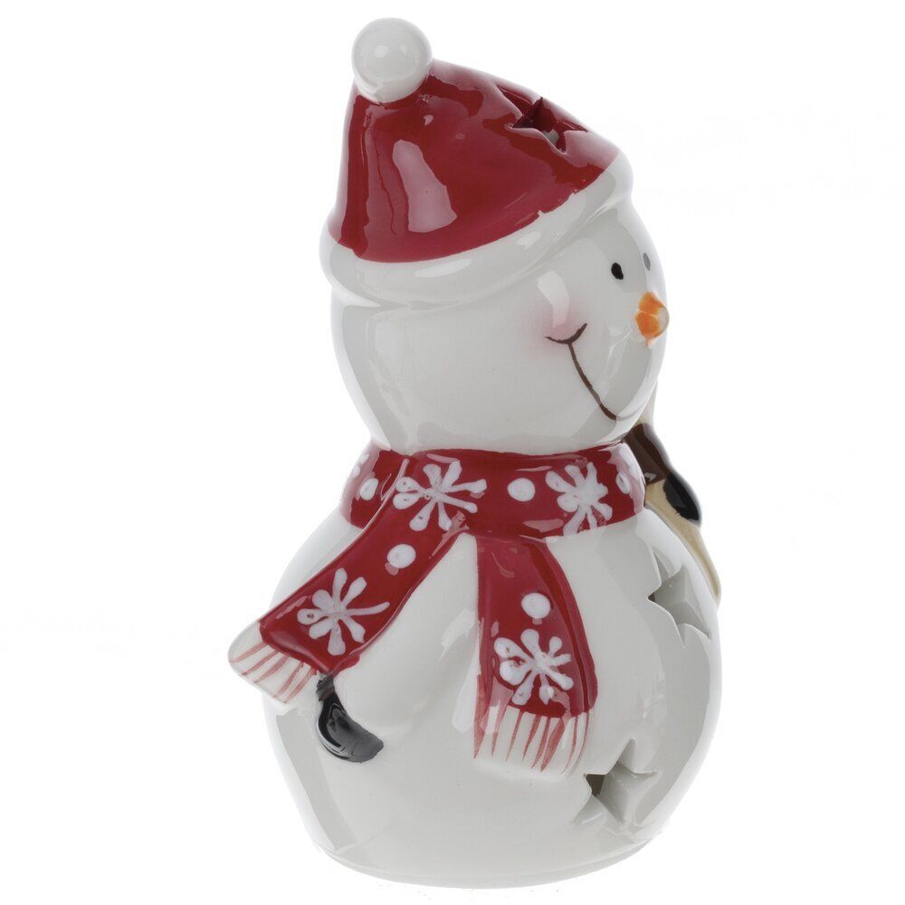 GAEM Фигурка декоративная "Снеговик" с подсветкой (LR44x2), L8 W7 H13,5 см