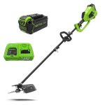 Аккумуляторный триммер Greenworks GD40BCK5B, 40v, 35 см, АКБ 5 А·ч и быстрое ЗУ