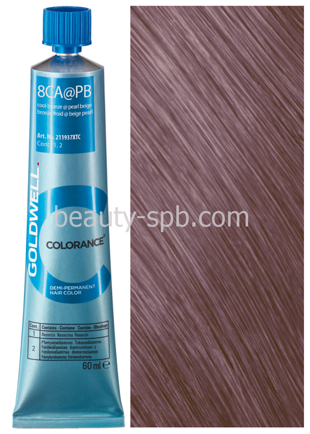 Goldwell Colorance 8CA@PB холодный бронзовый с жемчужно-бежевым сиянием 60 мл