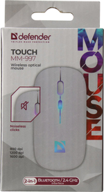 Defender Touch Wireless Optical Mouse <MM-997>  (RTL)  BT/USB 4btn+Roll <52998>