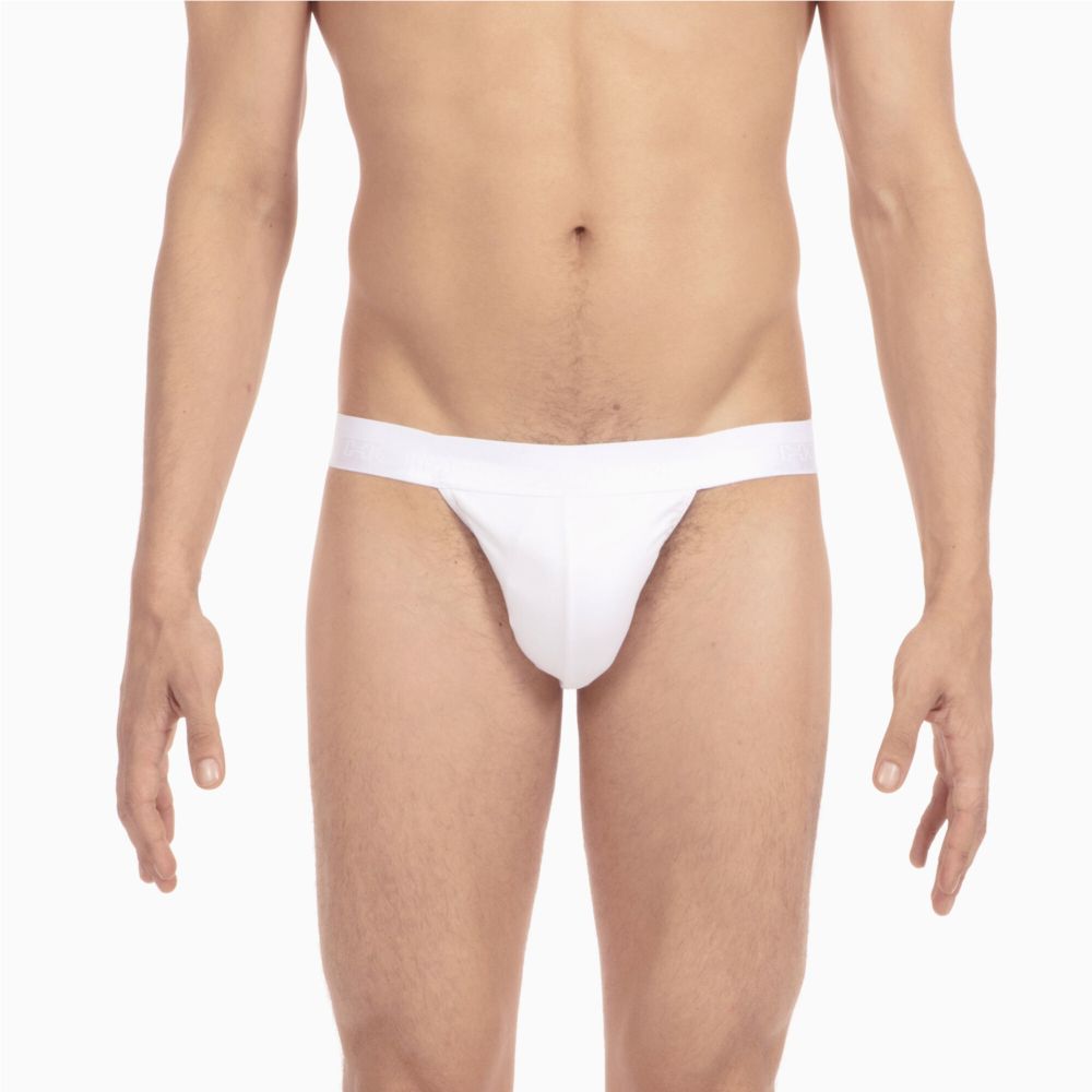 Мужские трусы танга белые HOM CLASSIC Tanga Briefs 400413_400003
