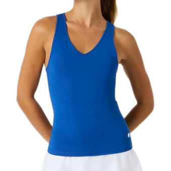 Женский топ теннисный Björn Borg Ace V Neck - monako blue