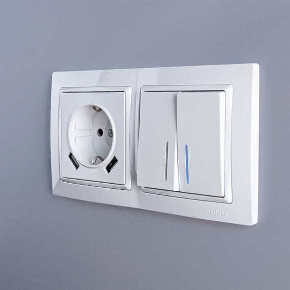 Рамка на 2 поста Werkel Snabb basic белый W0022001 4690389161346